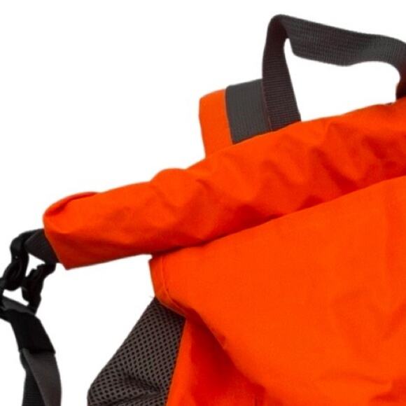 The Flow 25L Dry Bag unisex outdoor orange travel backpack
